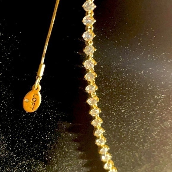 Loft necklace Gold color CZ Diamond fashion jewelry necklace Loft New - Picture 4 of 9